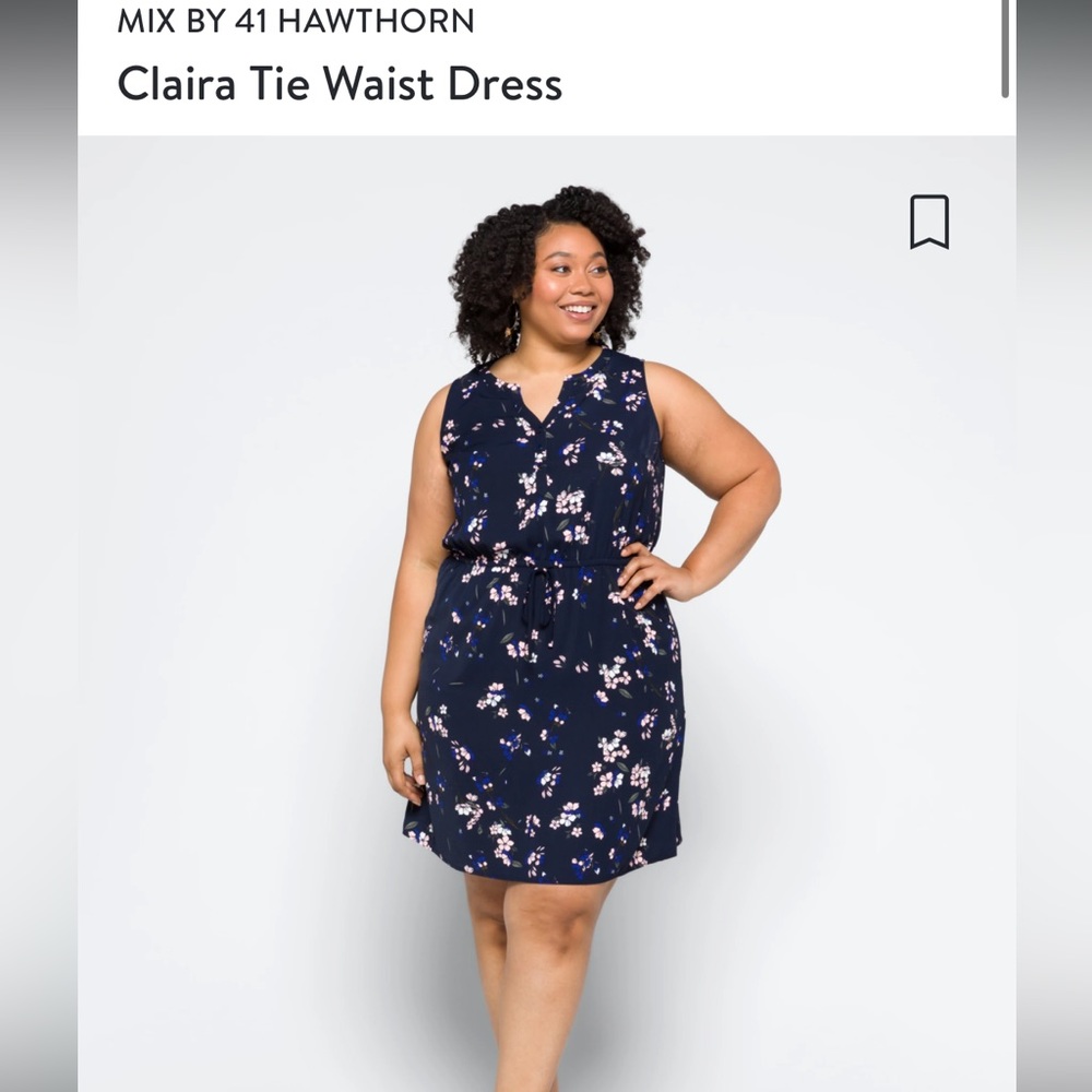 41 Hawthorne tie-waist sleeveless dress, with pockets!